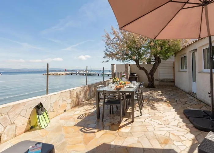 Le Cigalou, Authentique Cabanon De Pêcheur En Bord De Avec Sa Terrasse Spacieuse Et Aménagée Villa Hyères